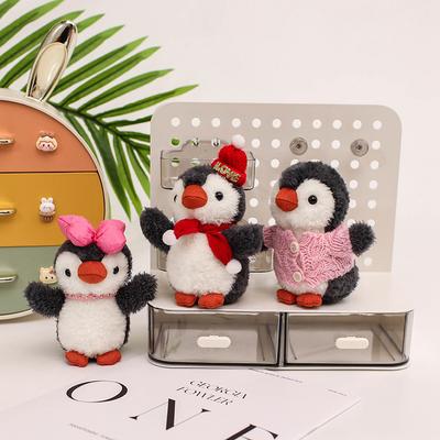Cute Cute Dressed Little Penguin Pendant Plush Toy Doll Girl Schoolbag Keychain Small Pendant Rag Doll