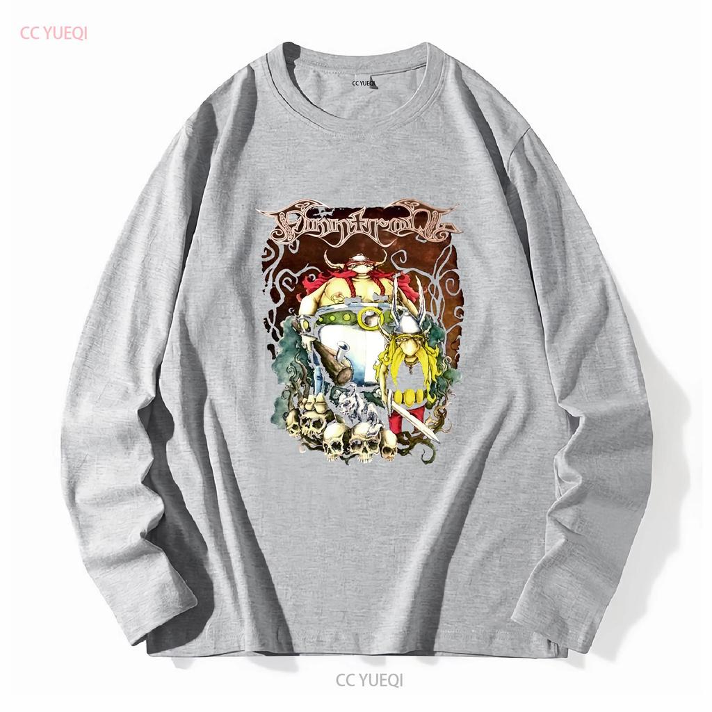 Ny 323239 Finntroll Viva La T-shirt Storlek S 5XL lång- eller kortärmad vintage Tvättad Unisex Bekväm streetwear Stretchig