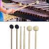 Drumstick Set with Storage Pouch Felt-Tip Timpani Mallets Rubber-Tip Glockenspiel Mallets (Maple) Wooden Drumsticks Glockenspiel Mallets