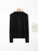 Yangzi Yarn Slim-Fit Women's Wool Cardigan - Lightweight, Long-Sleeve, Round Neck, Perfect for Spring/Autumn