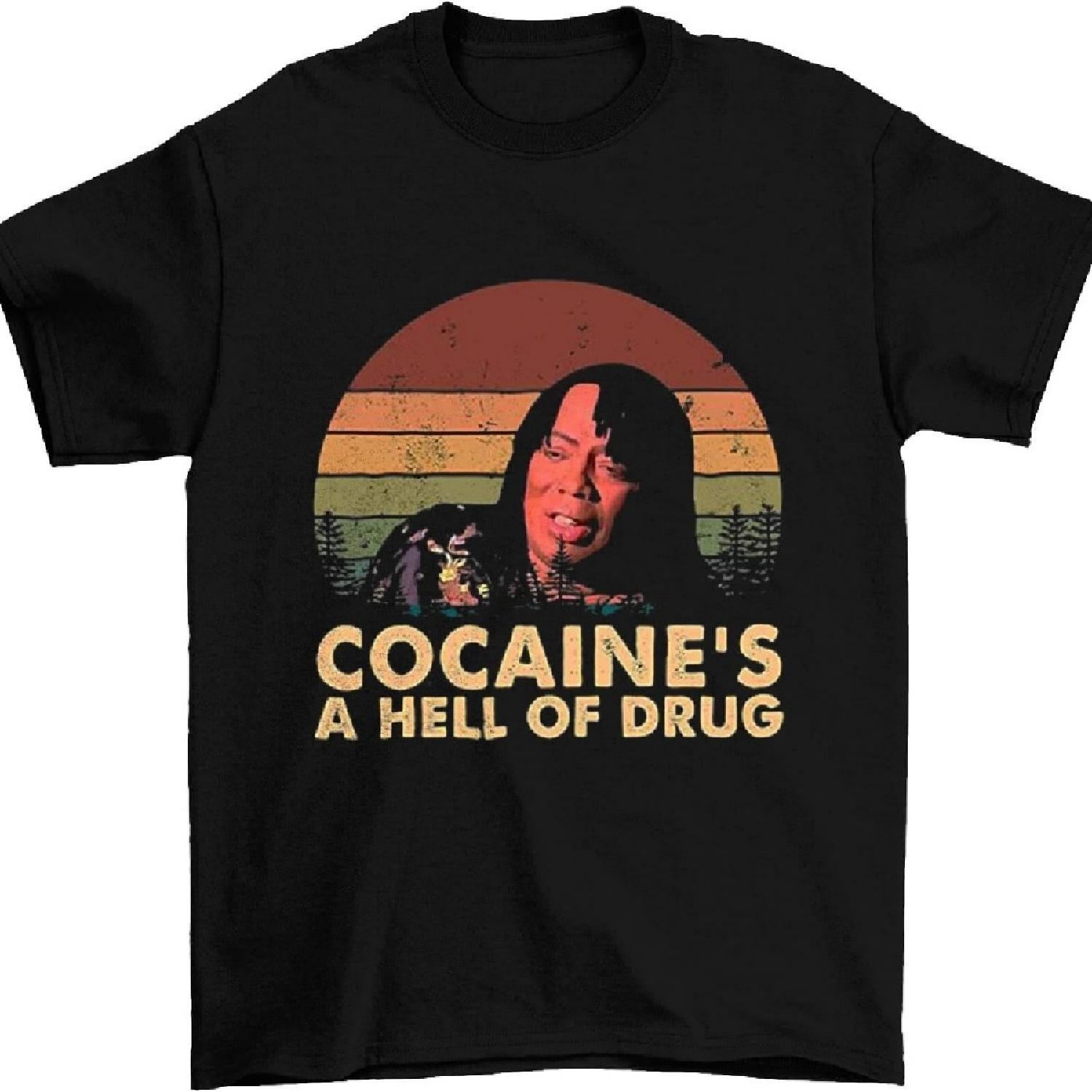 

Cocaine s A Hell of Drug James Dave Chappelle Show Vintage T-Shirt, Classic Movie Shirt, Funny T-Shirt Black S