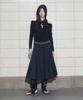 Yusentig Shoulder Slit Hoodie Slim Fit T-Shirt Black Aw6Se26610