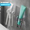 Toothbrush Rack Punch-free Wall-mounted PS Strong Load-bearing Toothbrush Holder Household Supplies