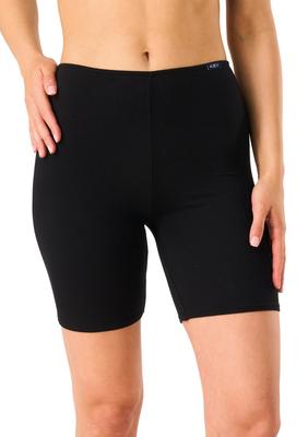 Women's Black Bamboo Shorts, Second Skin Effect LXU 001 Key