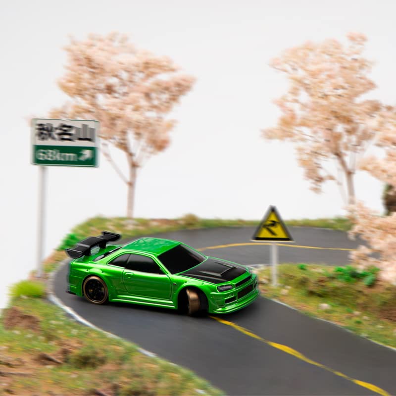 Turbo Racing C64 Drift Turbo Racing Scale Mini RC 30 Minutes of Continuous Technical Standards Proportional Full Toy Car 176 Car, 1/76 Car, Drifting,