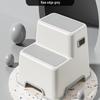 Dual-Use Two-Step Ladder & Footstool for Kitchen and Car Washing