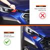 Red Carbon Fiber Headlight Washer Trim Sticker for Subaru Crosstrek 2024+