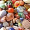 100g Neue 7-9mm Natürliche Bunte Achat Kies Kristall Stein Aquarium Dekoration