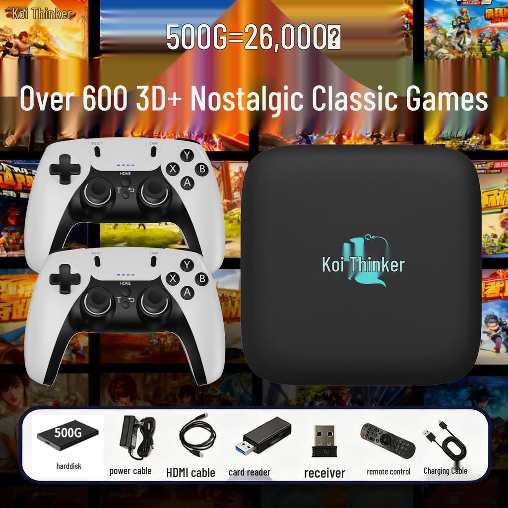 2025 Dual-System Retro Game Console with Dual Controllers – Supports PSP and 3A Cloud Games