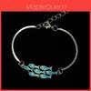 Vintage Silver Necklace With Blue Fish Pendant For Women Fashion Jewelry