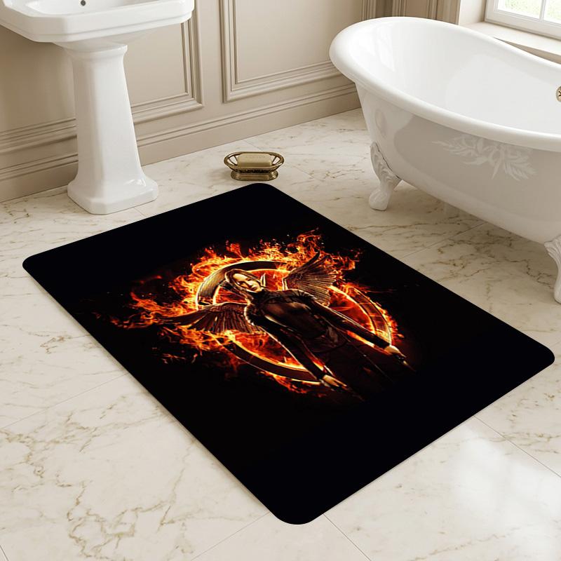 Girl Fire Living Room Nonslip Area Rug Soft Carpet For Bedroom Game Playroom Sofa Office Home Decor Doormat Christmas Gift C9302162