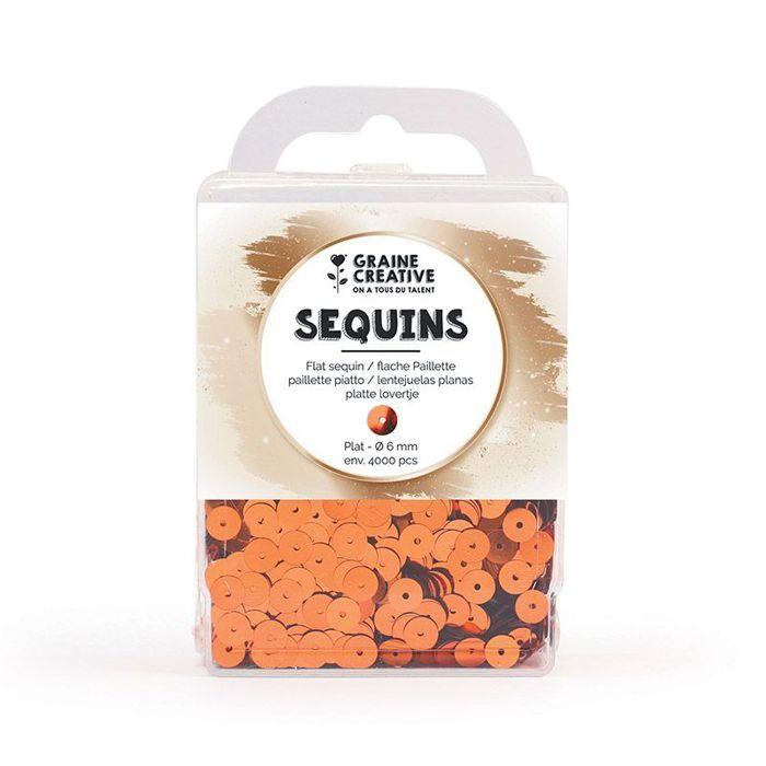 Box of Flat Copper Sequins - 4000 Pieces