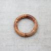 New Mixed Gold Color Tube Beads Acrylic Bracelets Bangles for Women Men Stretch Bamboo Curved Resin Bracelet Stack Jewelry Gifts
