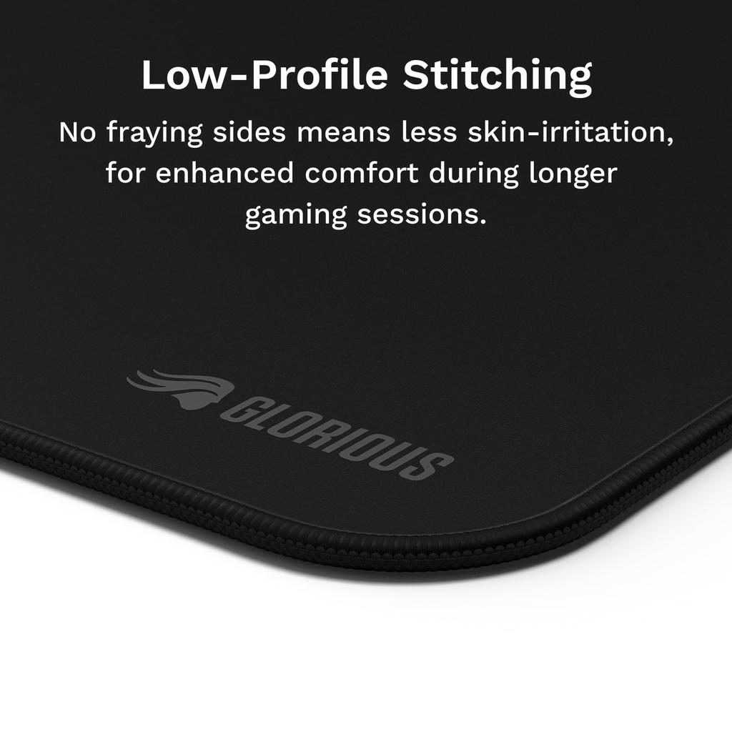 Glorious Mouse Pad 2 Stitched 3XL Black Cloth Gaming Mouse Pad (1220 x 610mm) GLO-MP2-CLTH-STC-3XL-BLK MS0775
