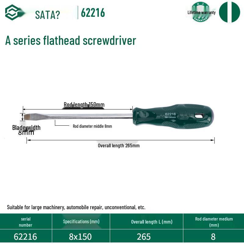 Sata Stubby Screwdriver Set: Phillips, Slotted, Flathead, Torx