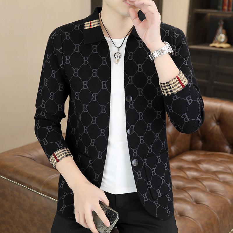 2024 Men's Trendy Autumn Knitted Cardigan Sweater - Stylish & Handsome