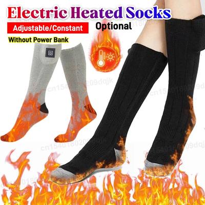 Elektrische Heizsocken 3 Temperaturstufen Winterheizsocken Kältefest Winter Warm Thermosocken zum Radfahren Camping Skaten