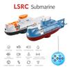 LSRC 6CH Mini RC Submarine With LED Light High Speed Waterproof Simulation Floating Model Electric Water Boat Gift Toys for Boys