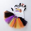 Baby Girls Kids Skirts Set 3PC Romper+Skirts+Headband Halloween Outfits