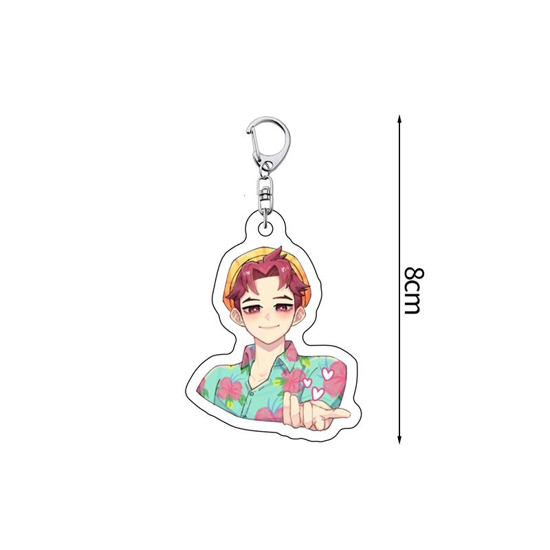 Schlüsselanhänger für Kpop Demon Huntri Anime Film Cartoon Schlüsselanhänger Schmuck Geburtstagsgeschenk Rucksack Anhänger Kpop Schlüsselringe Fan Geschenke