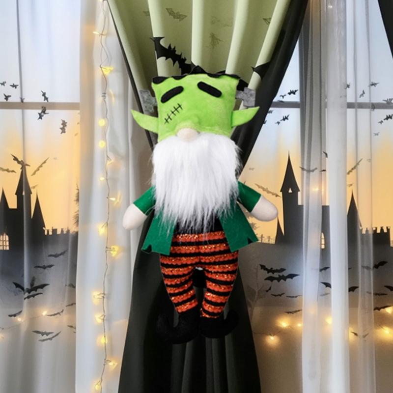 Festival Witches Frogs Design Curtain Holdbacks Easy Installation Halloween Party Supplies Homes Decors For Kids Adults Holiday Celebration