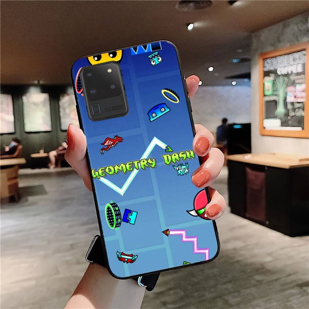 

Game Geometry Dash Phone Case For Samsung S 24 Fe 25 Ultra Plus 20 Lite 21 30 22 23 24 22 Ultra 5G Fundas Samsung S24 Plus