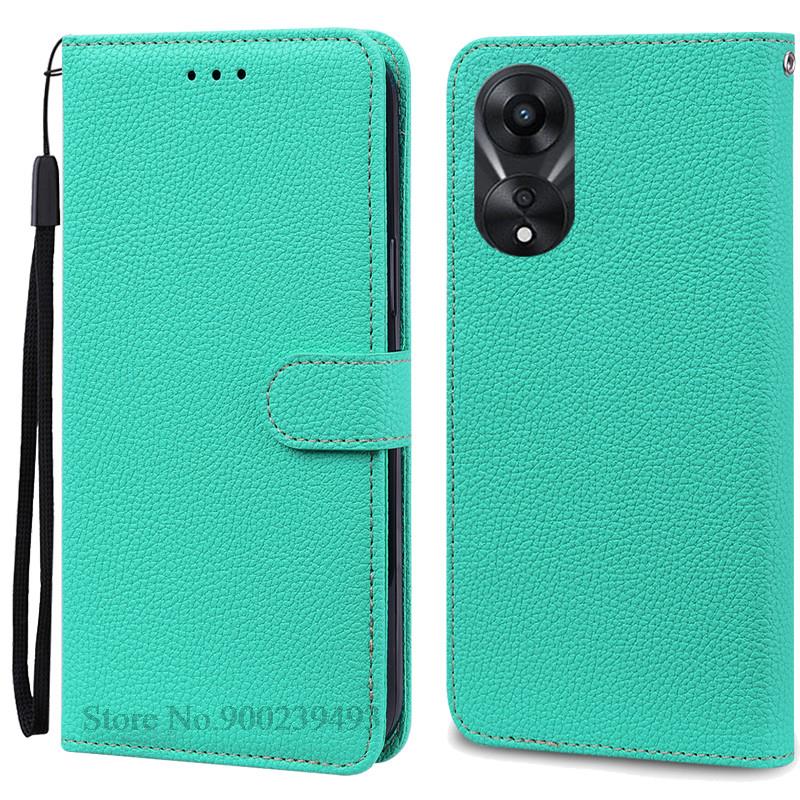 For OPPO A78 5G Case Soft Silicone Leather Wallet Case For OPPO A58 5G A 78 Phone Case For OPPO A78 5G Cover Coque Fundas Etui