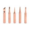 6pcs Copper 900M-T Soldering Iron Tip & Handle Set And Soldering Station Soldering Iron Tip I+B+K+3C+2.4D