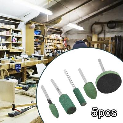 Grinding Heads Rubber 5Pcs/Set Alloy + Rubber DIY For Polishing Of Jade