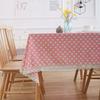 Pastoral Rectangular Linen Cotton Cloth Tablecloth Fabric Daisy Flower Printed Home Kitchen Dining Room Table Cloths Ornament