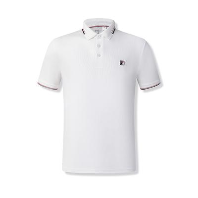 Athletics Tennis Fashion Comfortable Simple Casual Sports Knit Short Sleeve Polo Shirt Men Tops Jade-White A11M523146F-WT