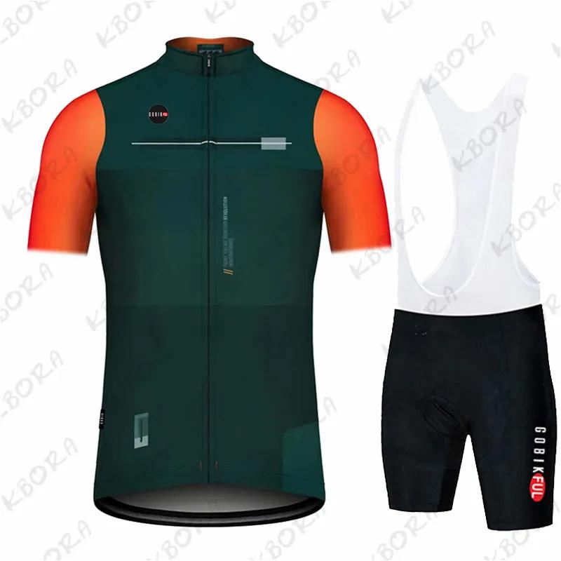 Gobik Men's  Short Sleeve Cycling Clothing Mtb Bike Uniforme Maillot Bicycle Ropa Ciclismo Hombre 2026 Summer Breathable Cycling Suit Set