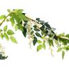 2Pcs 6.6Ft Artificial Flowers Vines Silk Wisteria Artificial Garlands Fake Hanging Green Leaf Flower Ivy Vines for Home Garden Wedding Arch Decor,