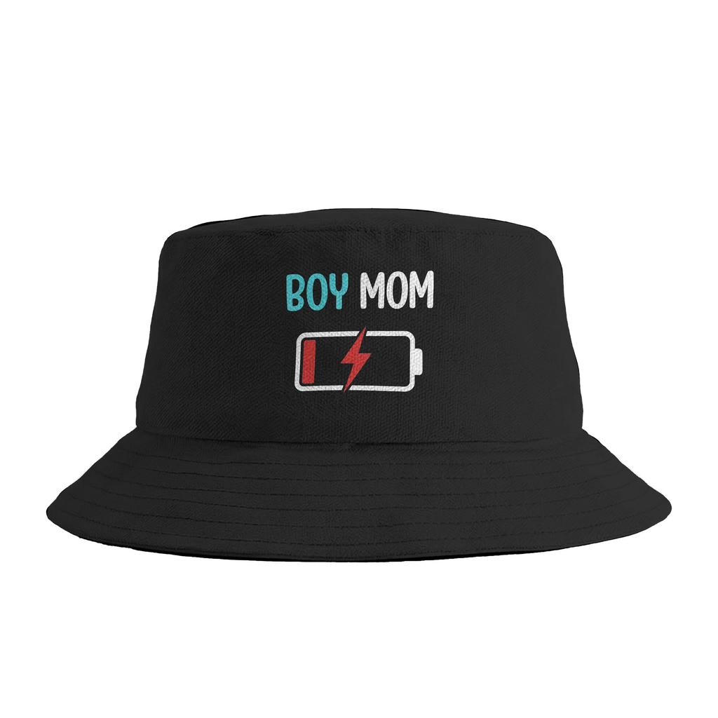 Funny Mothers Day Boy Mom Bucket Hat Spring Casual FisherUnisex Hats For Unisex Portable Fishing Caps Street Style Visor Hats