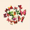 12 Pcs/set Beautiful Art Design 3D Multicolor PVC Magnet Butterfly Wall Sticker For Wall Kids Bedroom Home sticker Decoration