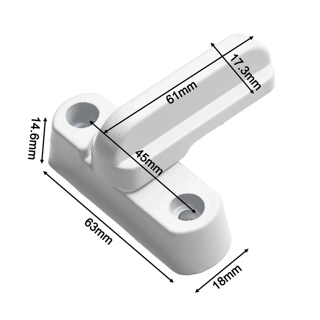 Parts Lock Home Fashionable Plastic Protection Rotating Sash 180° Casement Convenient Easy Installation Security