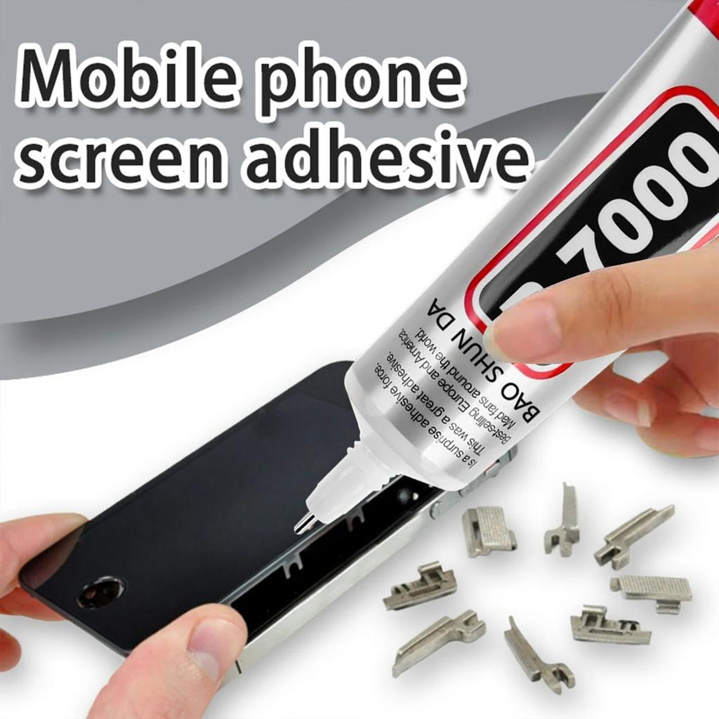 B7000/T7000 Adhesive for Mobile Phones, Metal, Plastic, and Jewelry – 15/110 Ml Waterproof Transparent/Black Repair Kit