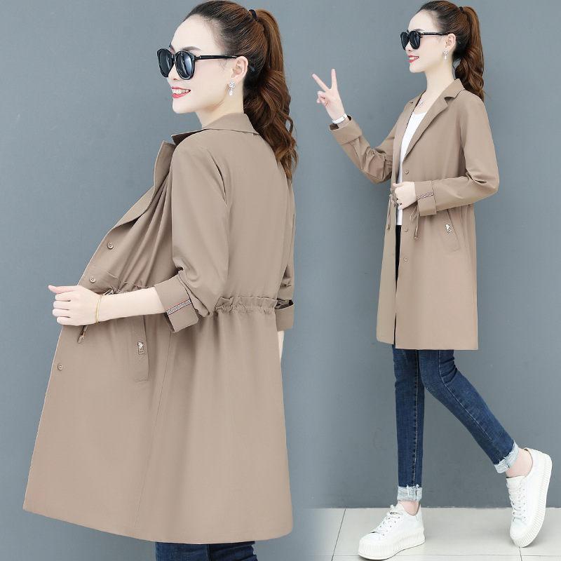 Windbreaker Damen Slim All Match Jacke Herbst Frühling Kapuzenjacke Damen Reißverschlussmantel Unifarbene Oberteile Futter