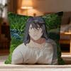 Popular S-SSuzume Cushion Cover Soft Washable Pillow Case Multi-Scene for Couch Bed Travel Office Use