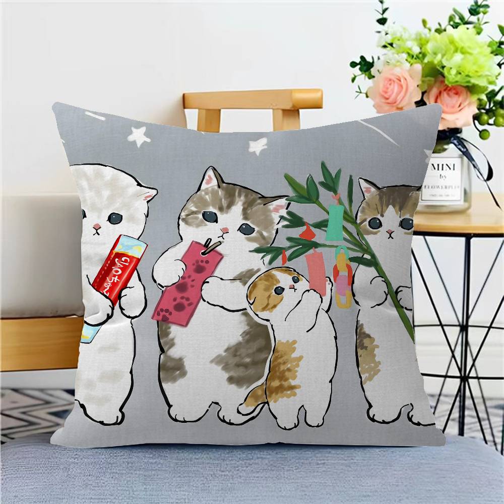 

Funny Cute Working Cat Cushion Cover Pillowcase Upholstery Sofa Throw Pillow Home Decor Pillowcas 12x12Inch