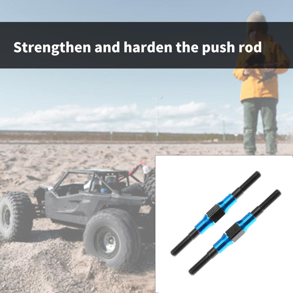 2 Pieces Lightweight 3x42mm Aluminum Turnbuckles Ideal For DIY Remote Control Car Modifications