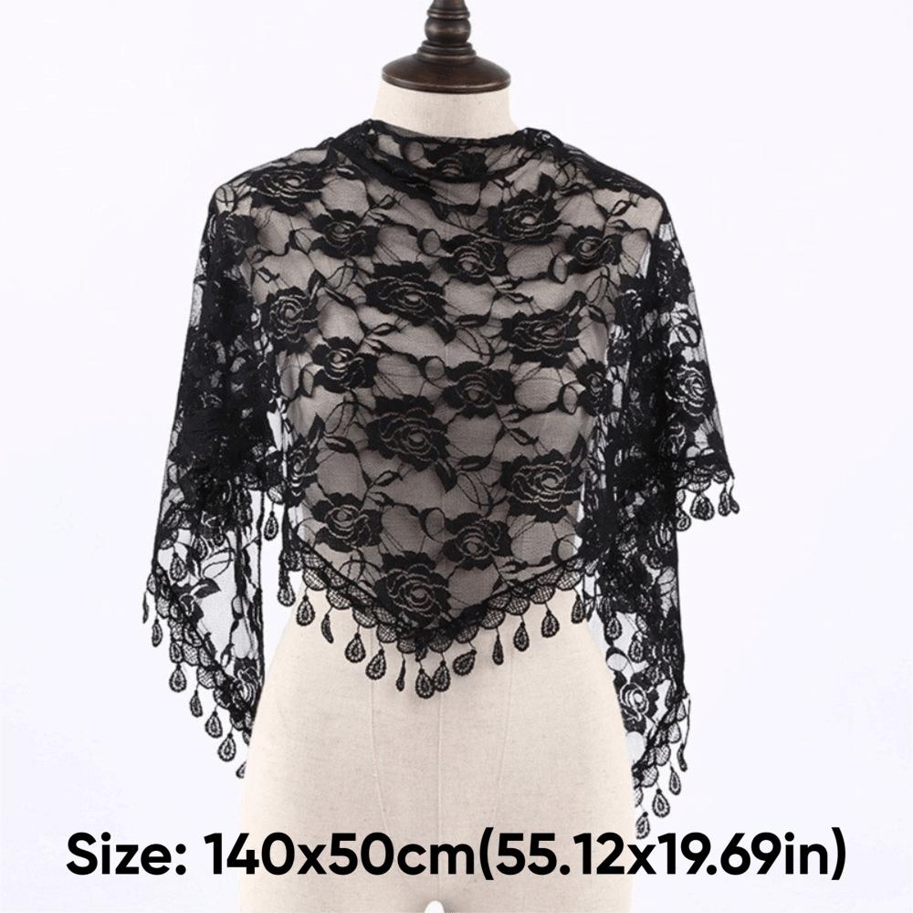 Breathable Mantilla Veils Embroidery Headwrap Vintage Head Cover  Church