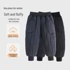 Children's High-Waisted Winter Ski Pants - Unisex, Weatherproof, Warm Belly Protection