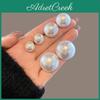 Large Pearl Hoop Earrings Fashionable And Versatile Ear Decorations