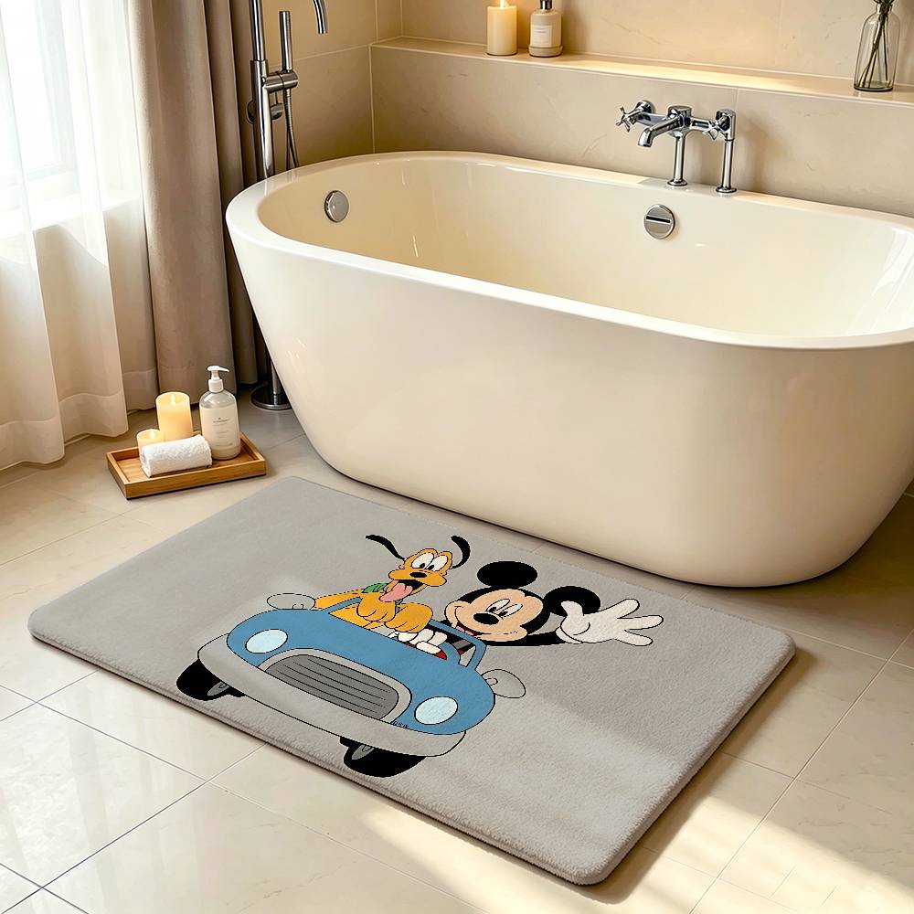 Cute Cartoon M-Mickey M-Mouses Carpet Bathroom Anti-slip Mat Door Mat Home Decoration Mat Entrance Door Mat Scratch-resistant