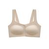 Front opening buckle Naked women's seamless gathering Lift soft support gathering Anti-sagging closing breast No steel ring bra