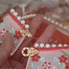 Perfect Match Colorful Cherry Cloud Shoulder Antique Hanfu Organza Embroidery Collar With False Collar Dress Skirt Collar Decoration