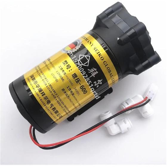 Water Filter System 600Gpd Diaphragm Booster Pump 24V High Pressure Pump for Water Purifier Parts Water Water Filter Parts Reverse Osmosis System
