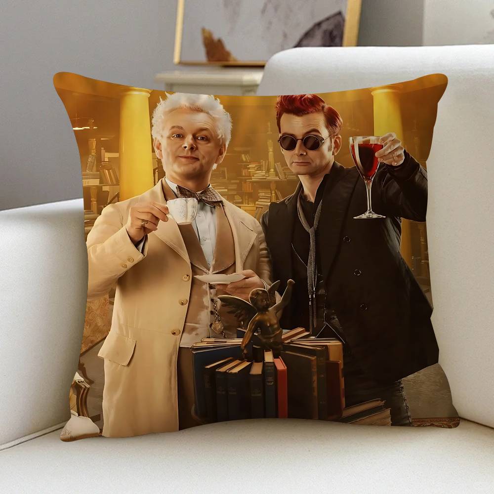 

Good O-Omens Seaso Pillow Gift Home Office Decoration Pillow Bedroom Sofa Car Cushion CoverPillow Case 12x12Inch