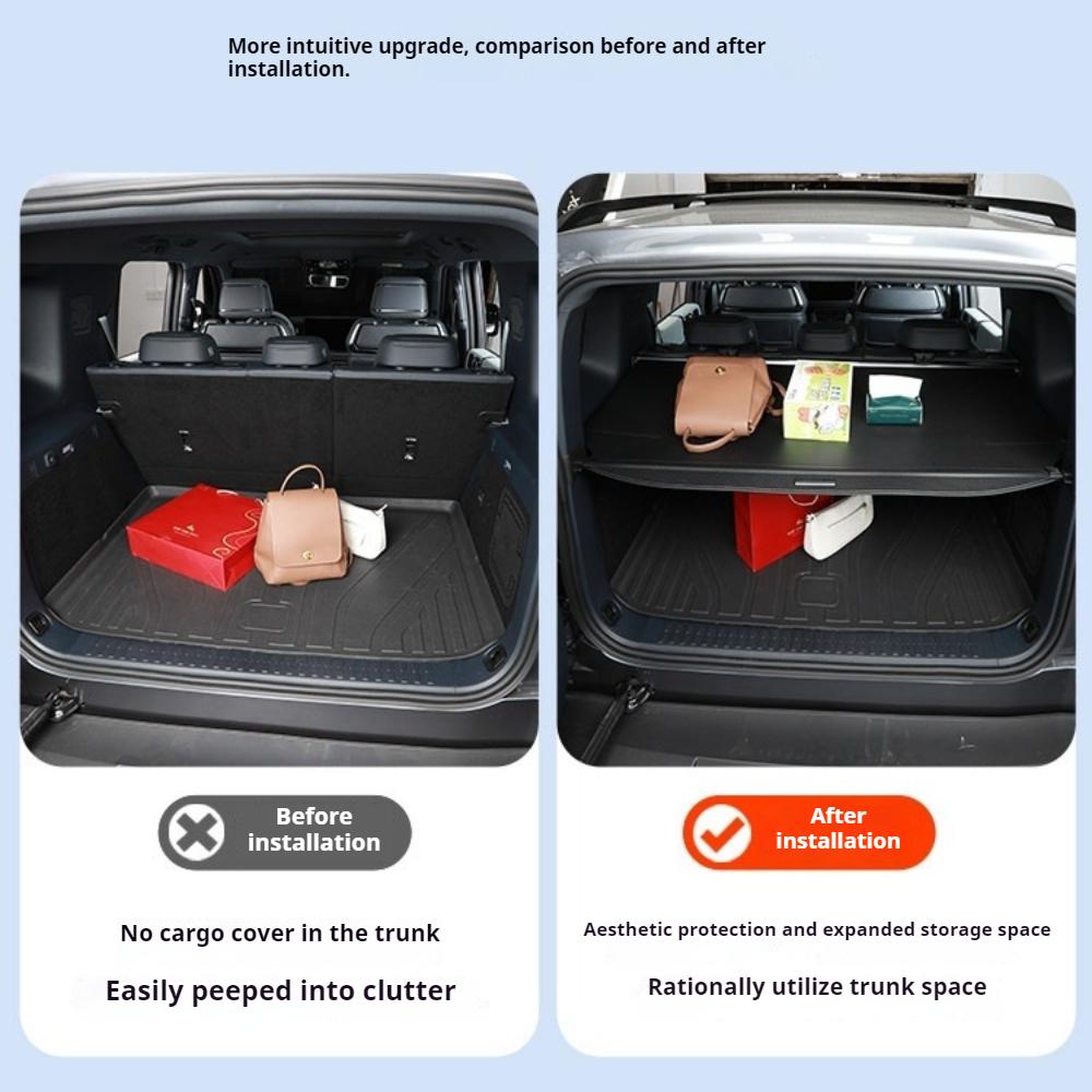 For BYD Leopard 5 Denza B5 Car Specialized Trunk Cargo Cover Partition Curtain No Damage Installation Auto Interior Modification